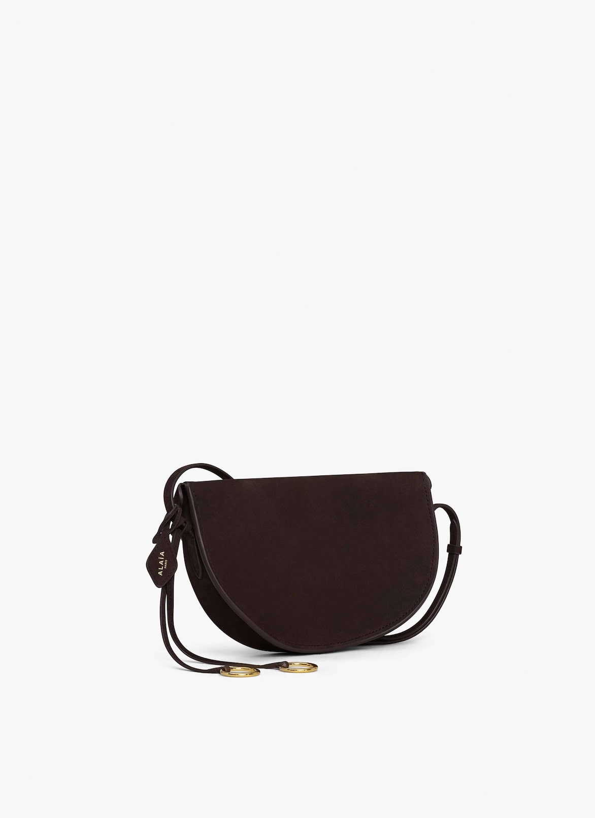 HIP EAST WEST BAG IN NUBUCK ALAÏA DARK BROWN HIP EAST WEST BAG IN NUBUCK